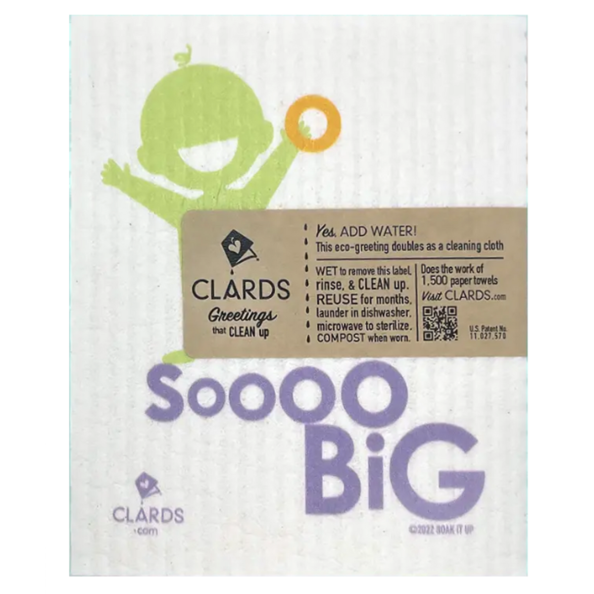Clard Peek a Boo Patented Eco Sustainable Greeting | Soak iT Up – Soak iT Up