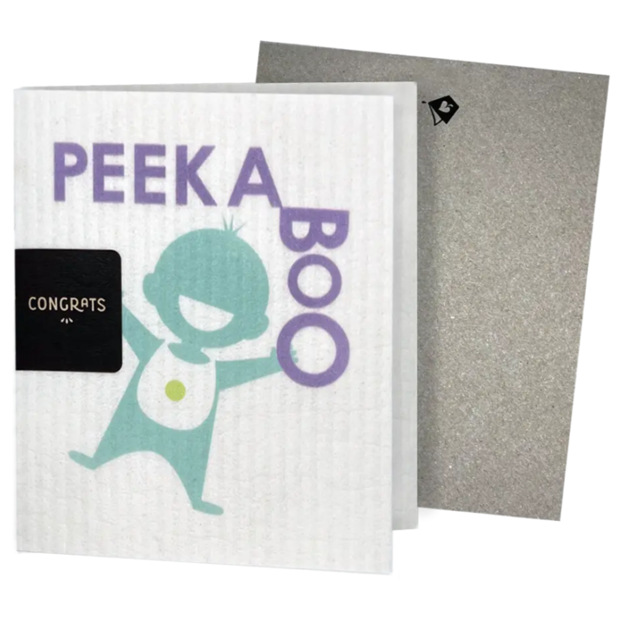 Peak a Boo So Big Baby Clards—Greetings that Clean Up - Eco Swedish dishcloths