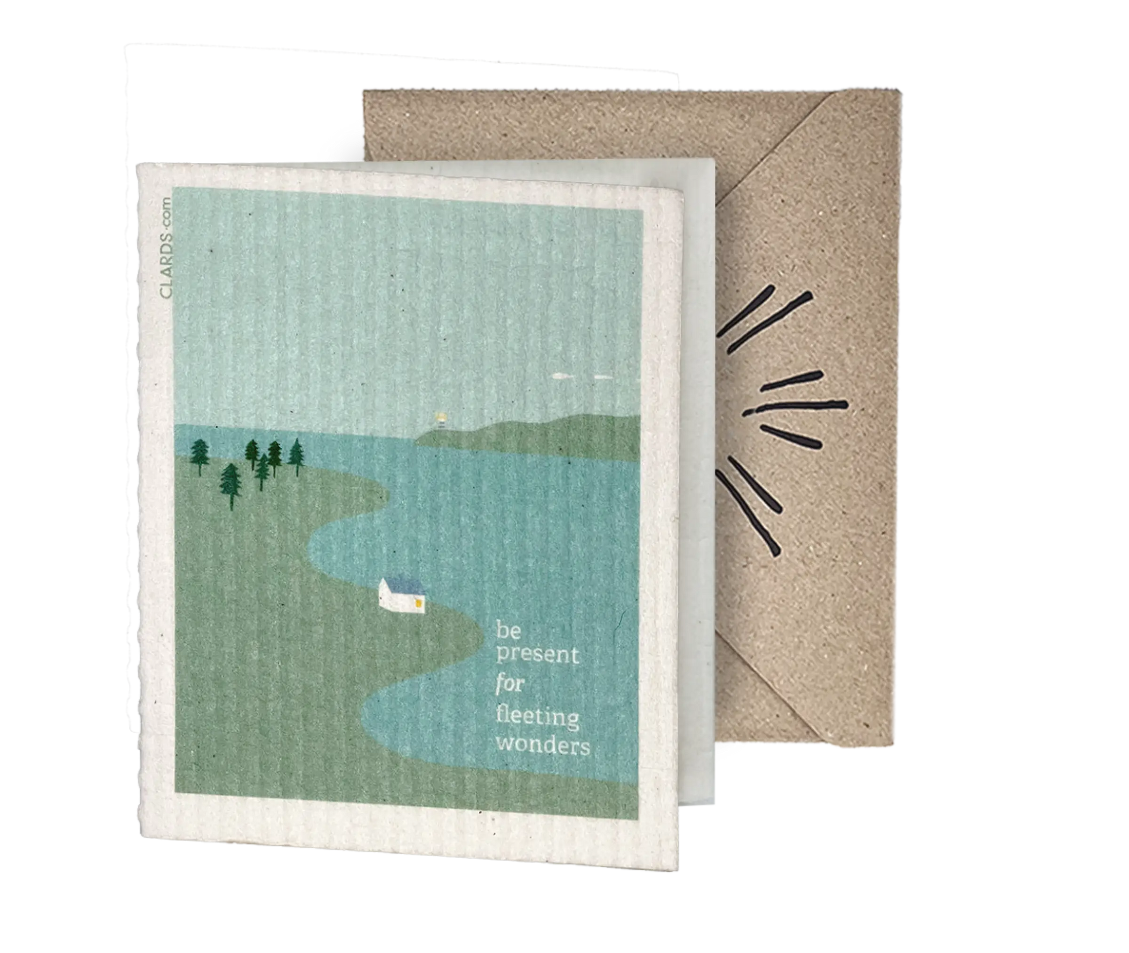 Be Present 2-in-1 Greeting Clard® & Eco Cloth - Eco
