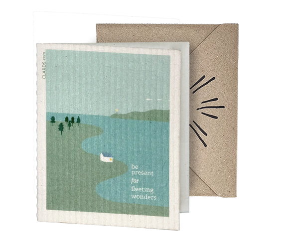 Be Present 2-in-1 Greeting Clard® & Eco Cloth - Eco