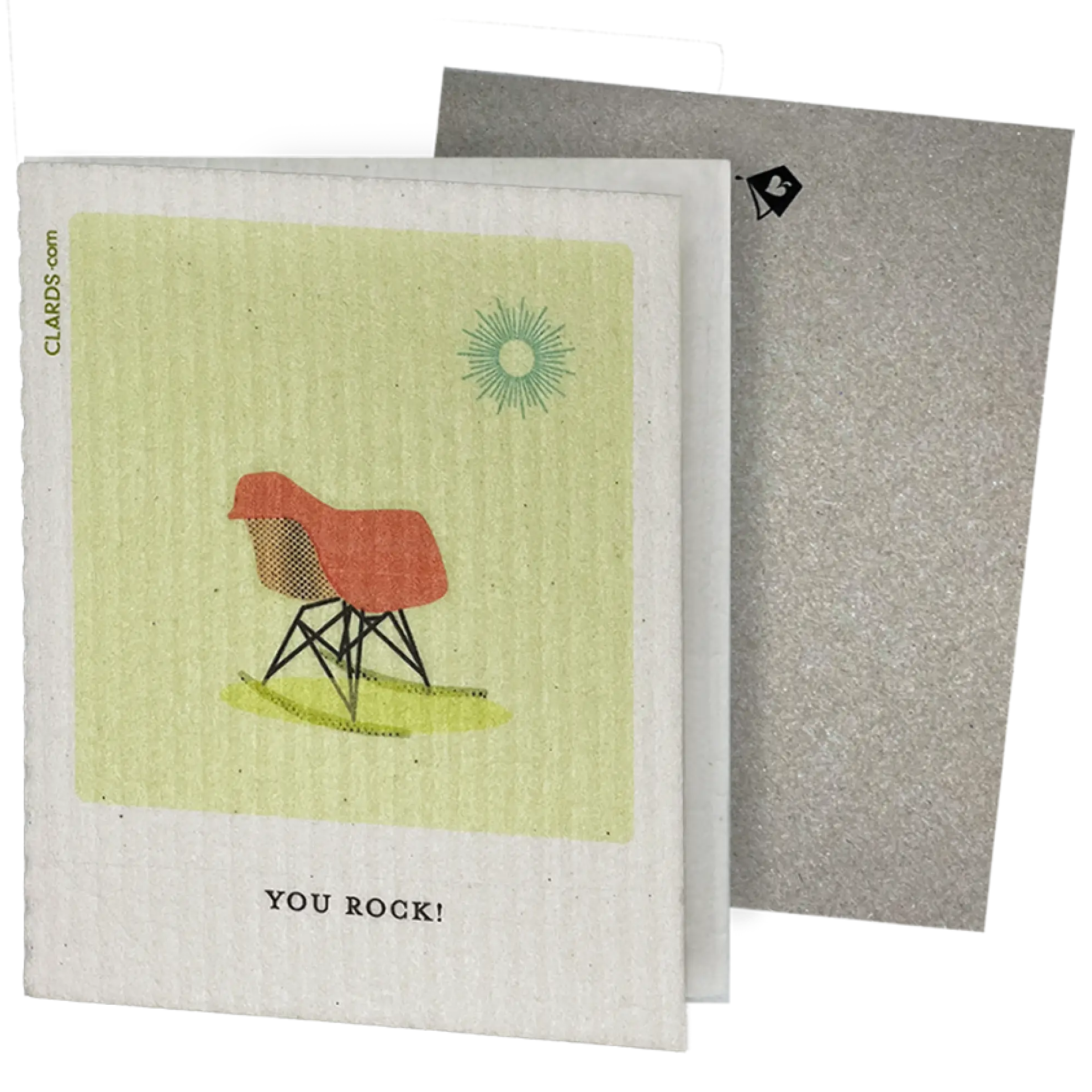 You Rock! Mid-century Rocker Greeting Card Turns Into
