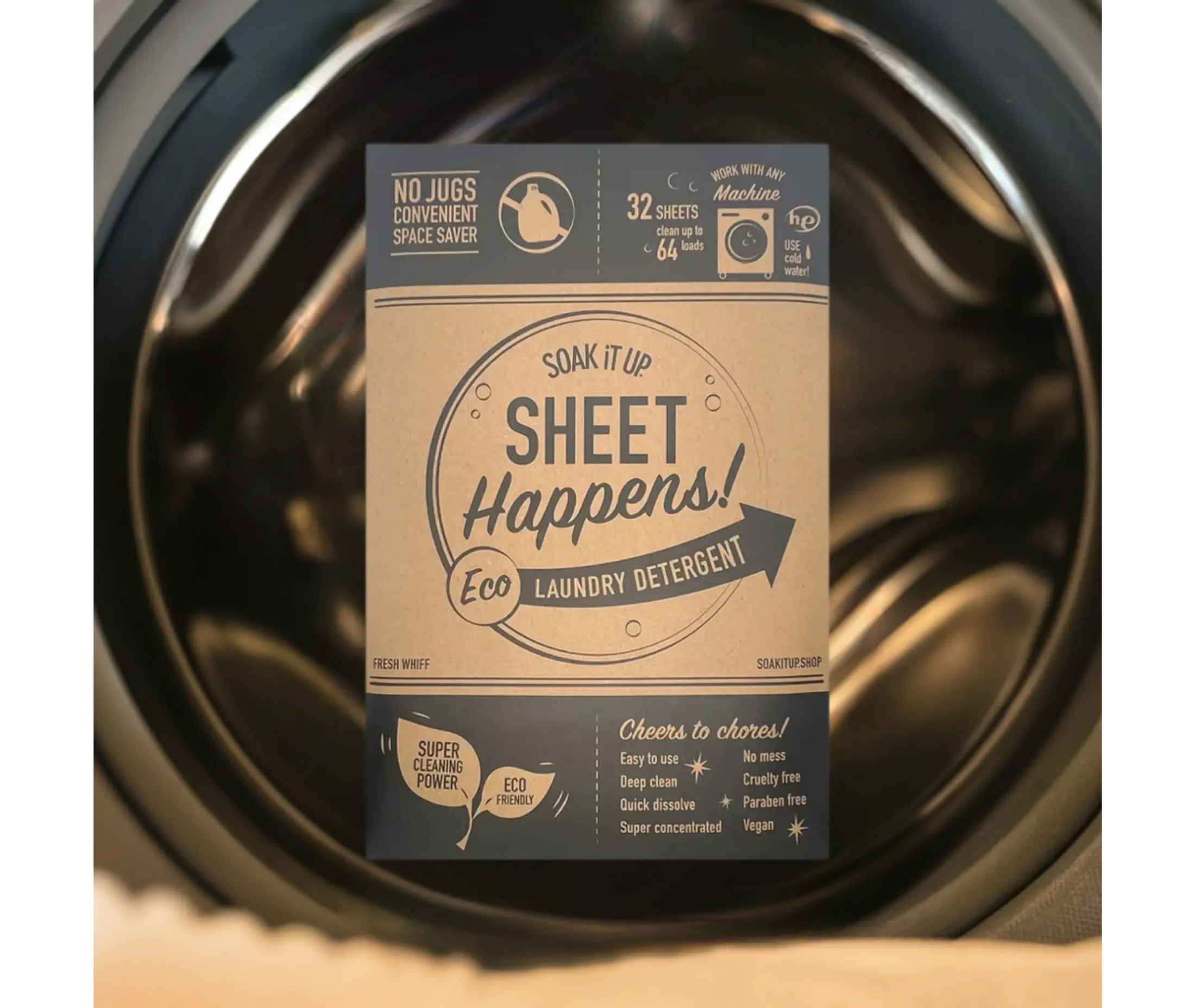 SHEET HAPPENS eco laundry detergent - SAVE 40%