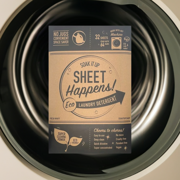 SHEET HAPPENS eco laundry detergent - SAVE 40%