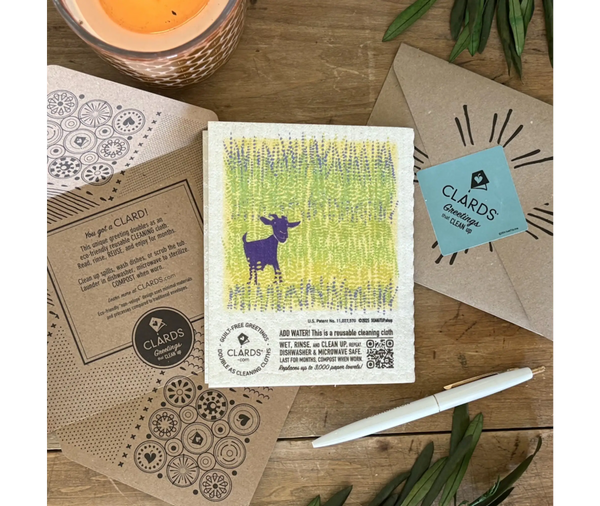Out Standing Goat 2-in-1 Greeting Clard® & Eco Cloth - Eco