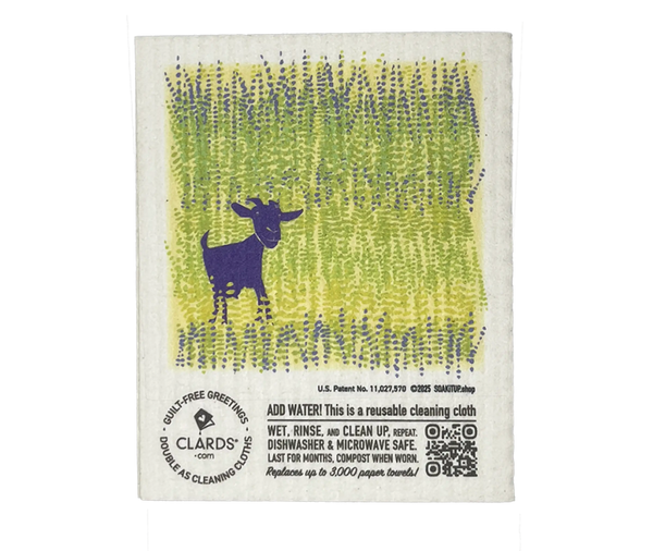 Out Standing Goat 2-in-1 Greeting Clard® & Eco Cloth - Eco