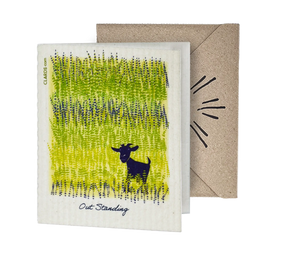Out Standing Goat 2-in-1 Greeting Clard® & Eco Cloth - Eco