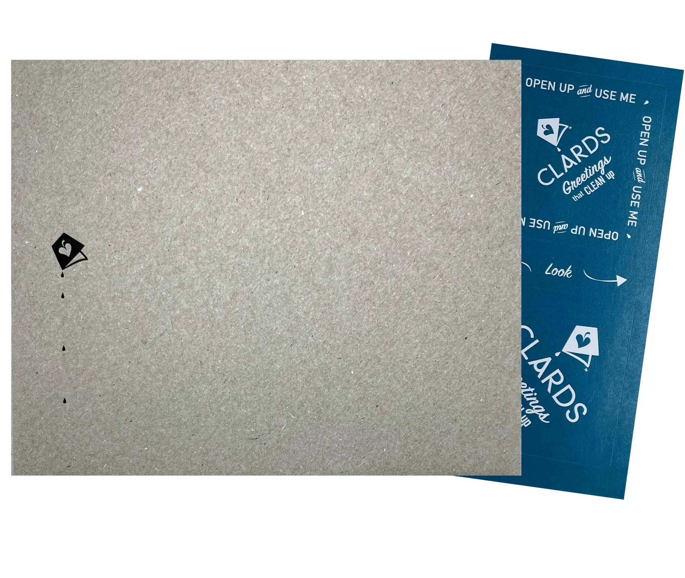 Status Crow with Sunflowers Clards—Greetings that Clean Up -