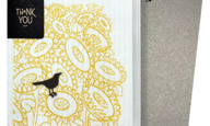 Status Crow with Sunflowers Clards—Greetings that turn into cleaning cloths Clards.com