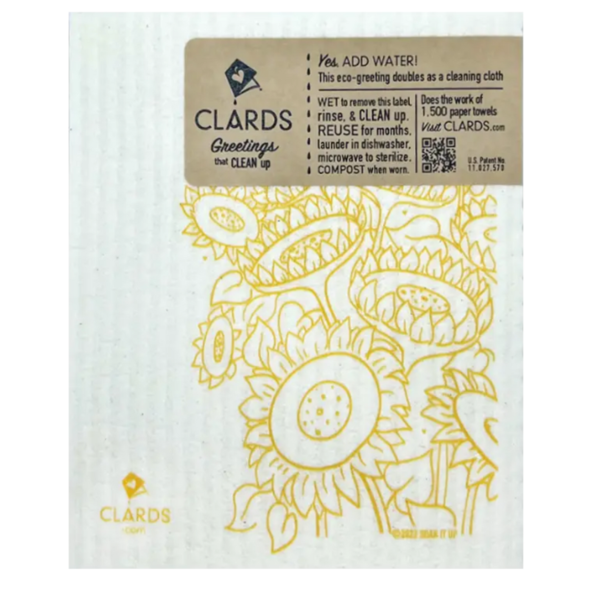 Clard Status Crow Patented Eco Greeting Clard | Soak iT Up – Soak iT Up