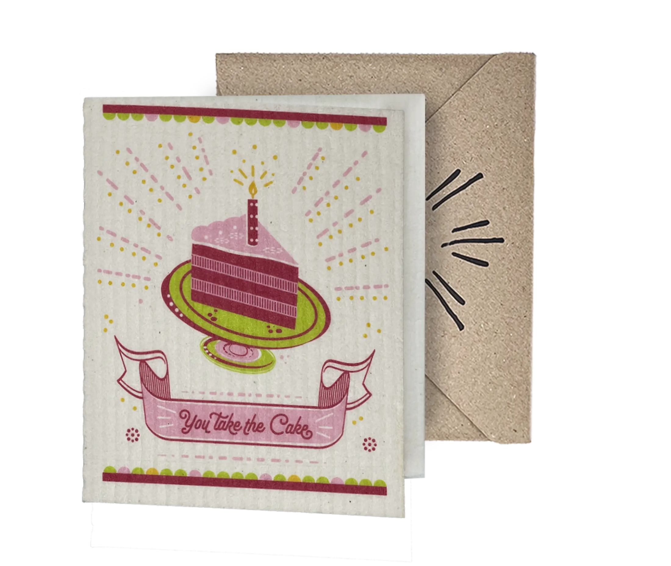 You Take the Cake 2-in-1 Greeting Clard® & Eco Cloth - Eco