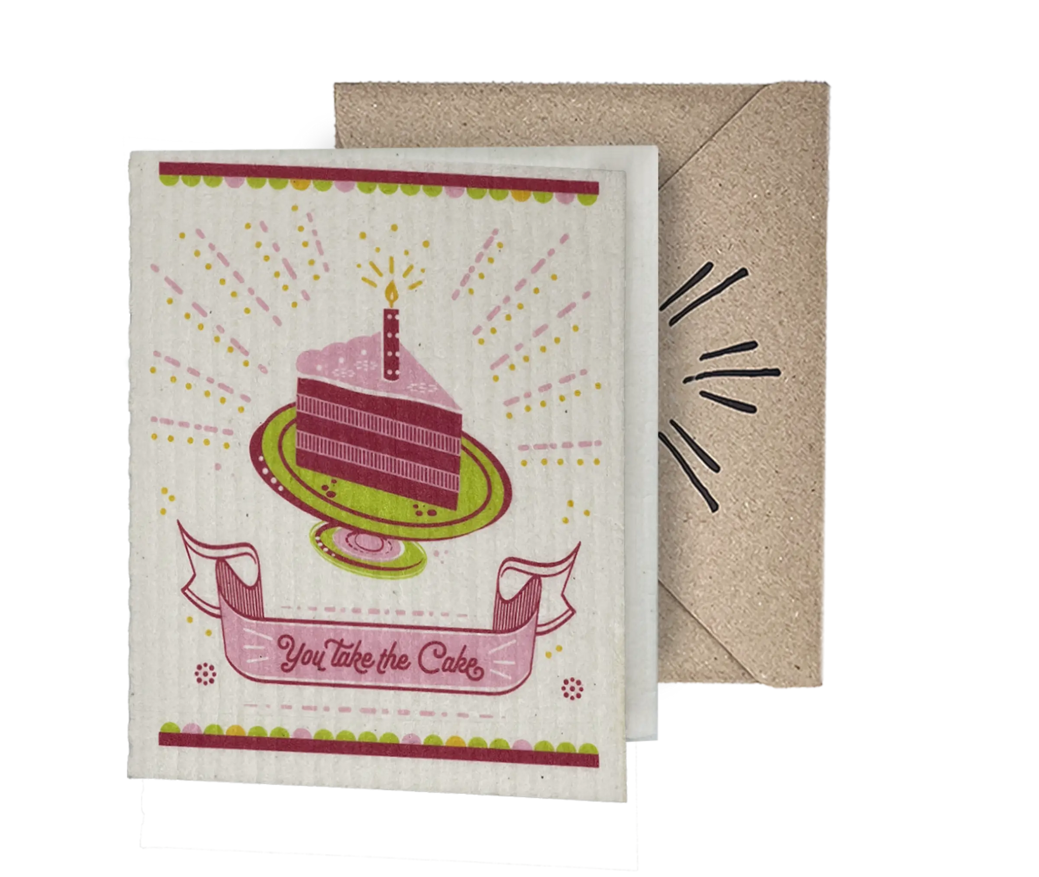 You Take the Cake 2-in-1 Greeting Clard® & Eco Cloth - Eco