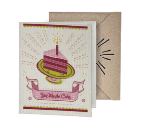 You Take the Cake 2-in-1 Greeting Clard® & Eco Cloth - Eco