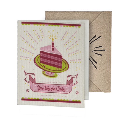 You Take the Cake 2-in-1 Greeting Clard® & Eco Cloth - Eco