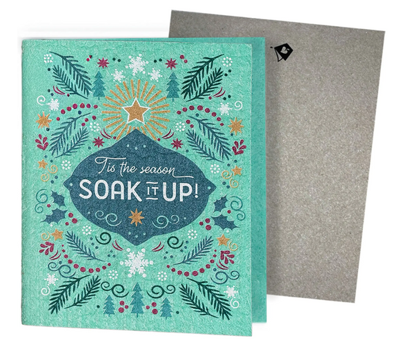 Tis the Season—Soak iT Up Clards—Greetings that Clean Up