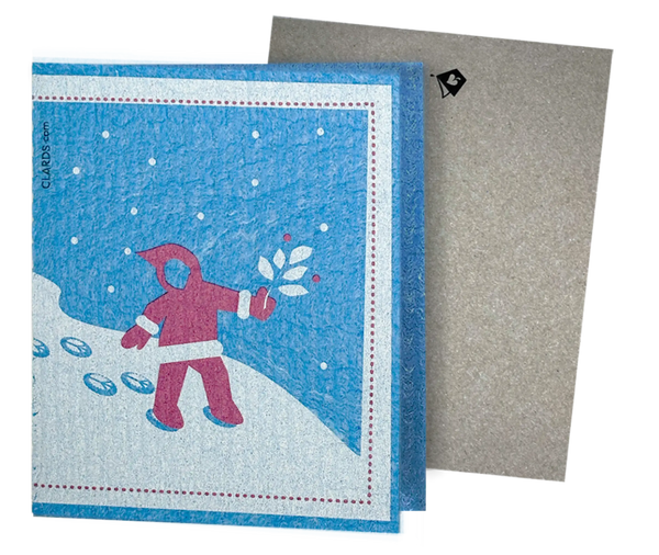 Walk in Peace Greeting turns into Cleaning Cloth | Clard