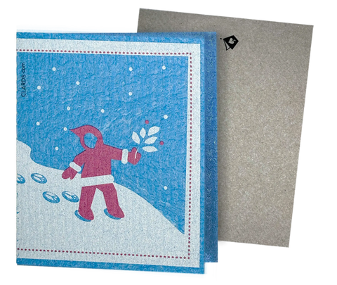 Walk in Peace Greeting turns into Cleaning Cloth | Clard