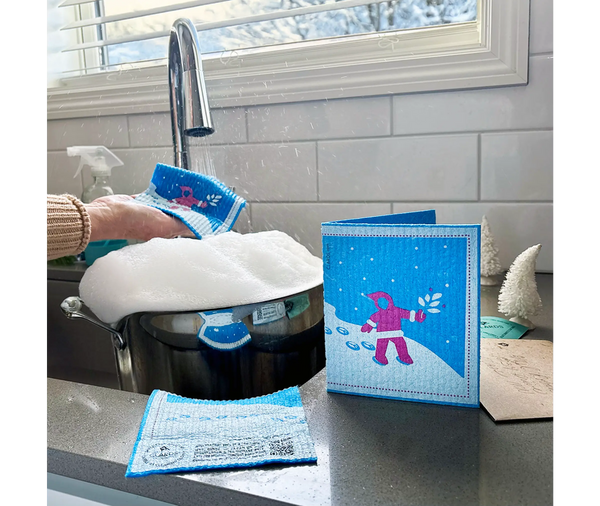 Walk in Peace Greeting turns into Cleaning Cloth | Clard