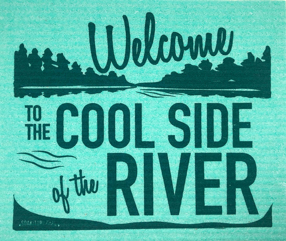 Welcome to the Cool Side of the River - Swedish Dishcloths