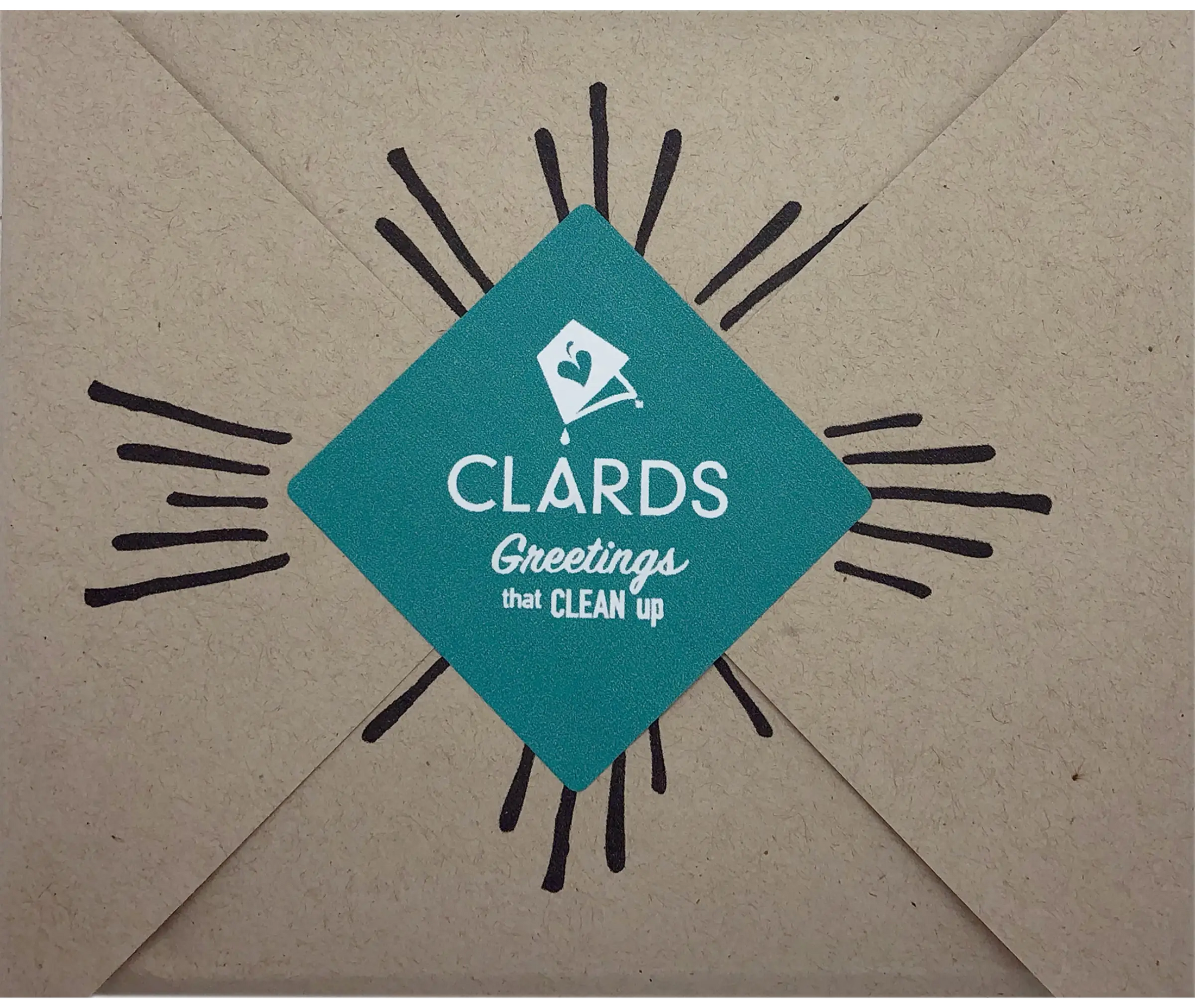 Winter Walk in Peace Clards—Greetings that Clean Up -