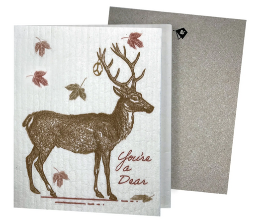 You’re a Dear – Greeting Card Turns Into a Swedish Sponge