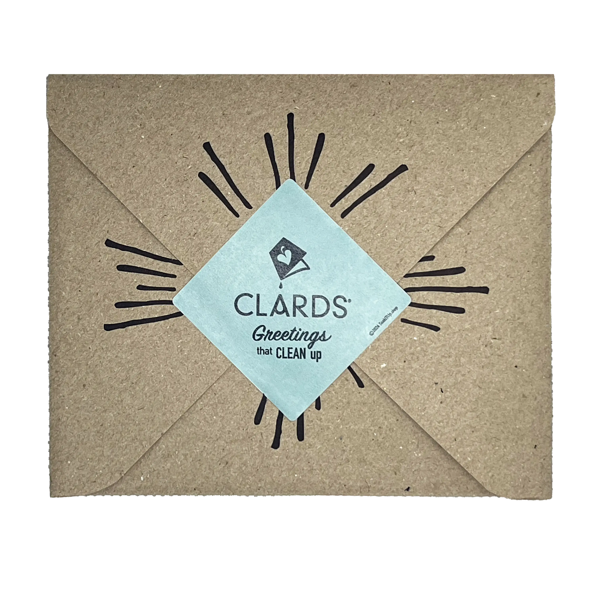 Beautiful You 2-in-1 Greeting Clard® envelope for greetings that turn into reusable cleaning cloths soakitup.shop